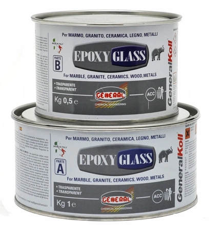 Эпоксидный клей бесцветный гелеобразный GENERAL Epoxy Glass
